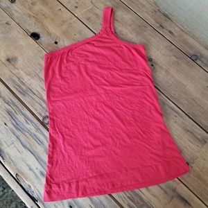 Theory Women's One shoulder Red Top Size Large